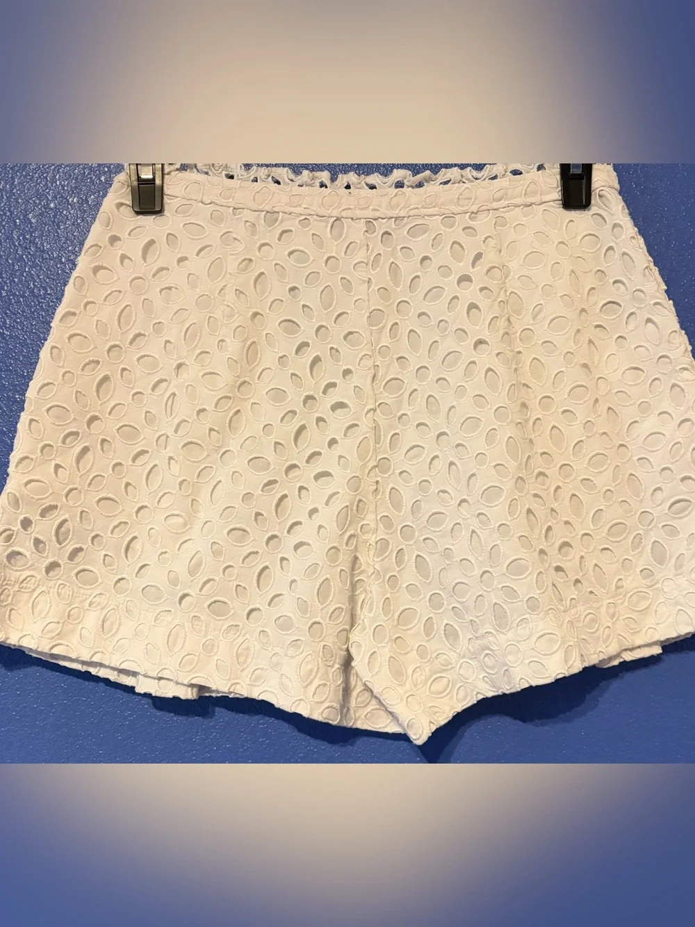 J. Crew White Eyelet Circle Skort